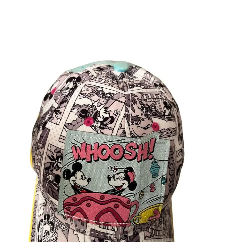 Disney Mickey & Minnie Mouse Comic Strip Adjustable Baseball Cap - Picture 3 of 8